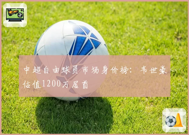 中超自由球员市场身价榜：韦世豪估值1200万居首