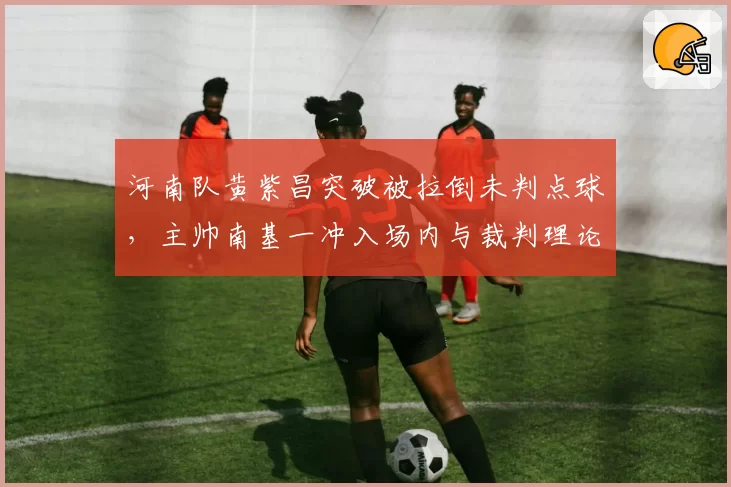 河南队黄紫昌突破被拉倒未判点球,主帅南基一冲入场内与裁判理论